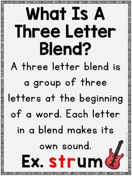 Three Letter Blends Orton-Gillingham Multisensory Phonics Activities