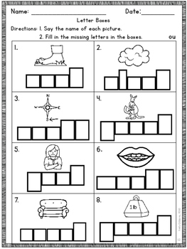 Diphthongs OU Multisensory Phonics Practice Orton