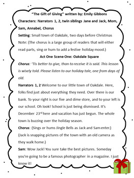 December Centers Christmas Reader's Theater | Word List Builder
