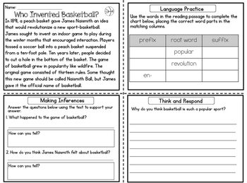 Reading Comprehension Practice Spring Theme | Word List Builder