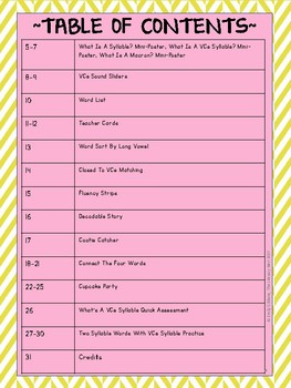 Syllable Types: VCe Multisensory Orton-Gillingham Activities Distance