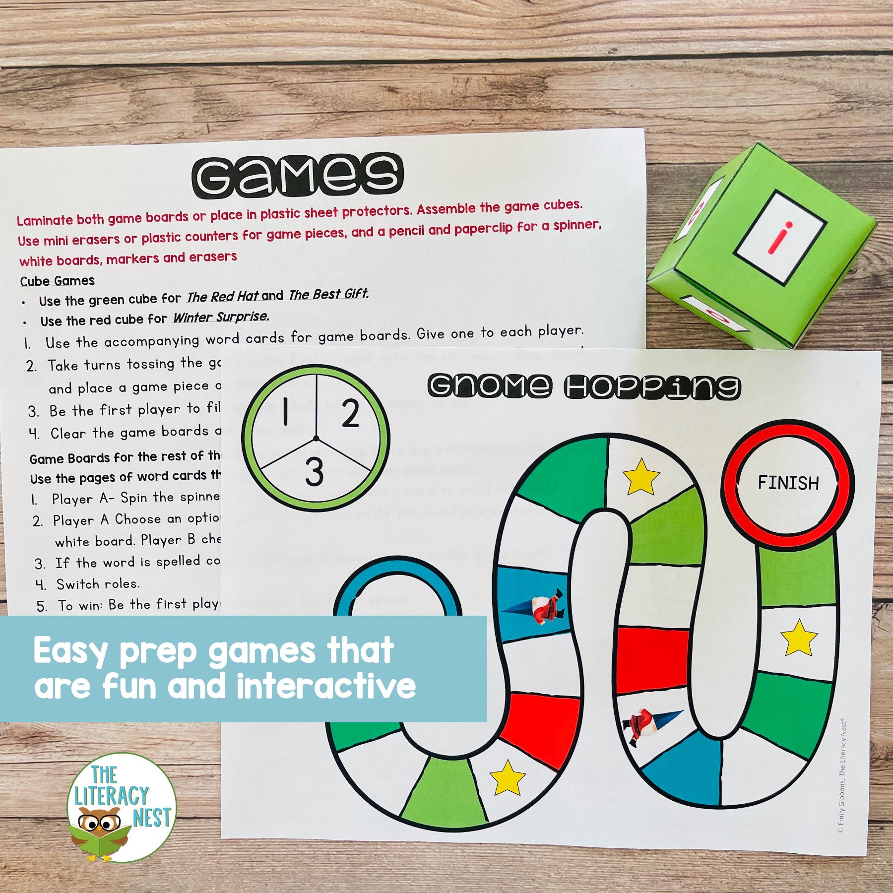 Decodable Readers Winter Theme Includes Digital | Word List Builder