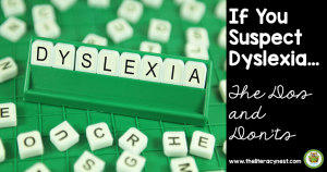dyslexia symptoms
