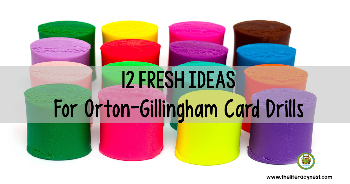 Orton-Gillingham sound cards for phonogram card drills