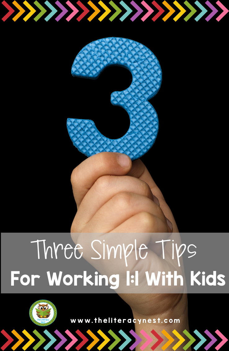 Simple tips and strategies for teachers and tutors when working in a  1:1 setting 