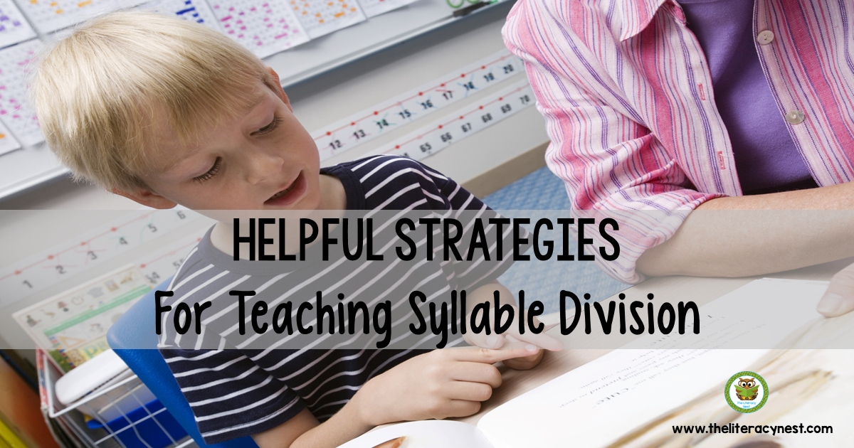 Syllable Division activities