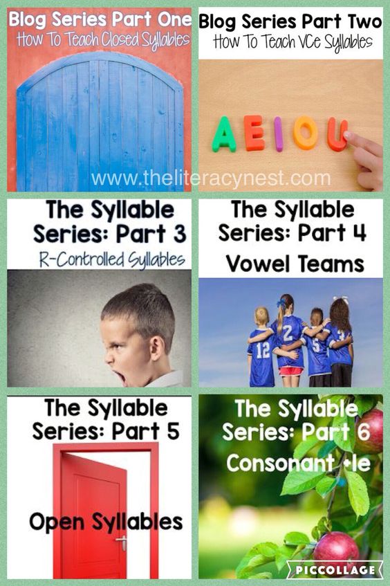 how to teach six syllable types