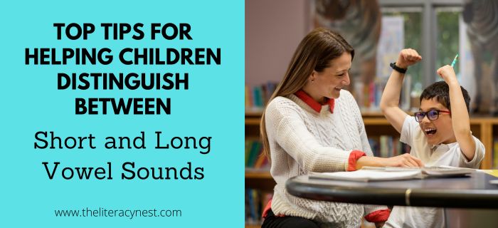 This is a featured image for a blog post about Short and Long Vowel Sounds