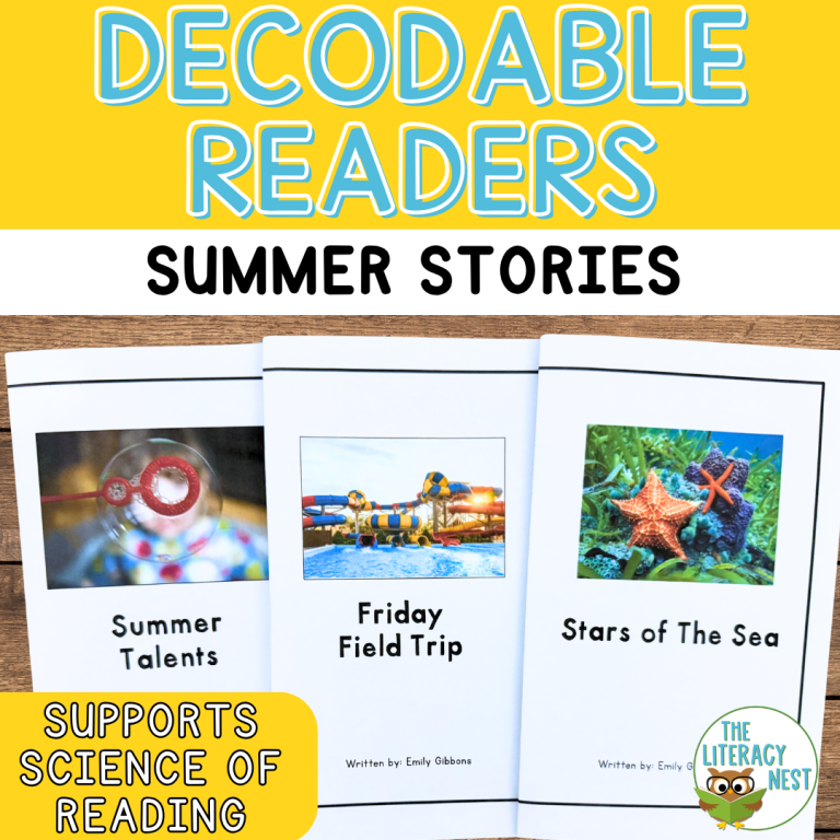 Summer Decodable Readers and Games Includes Digital