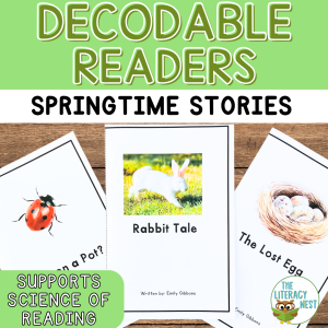Spring Decodable Readers and Games Includes Digital