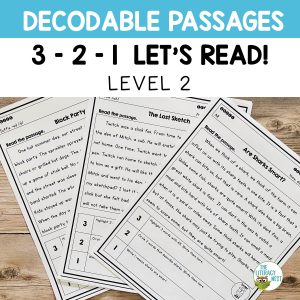 This Orton-Gillingham based stories set includes level 2 decodable passages with controlled text to aid in decoding and fluency.