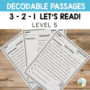 This Orton-Gillingham based stories set includes level 5 decodable passages with controlled text to aid in decoding and fluency.