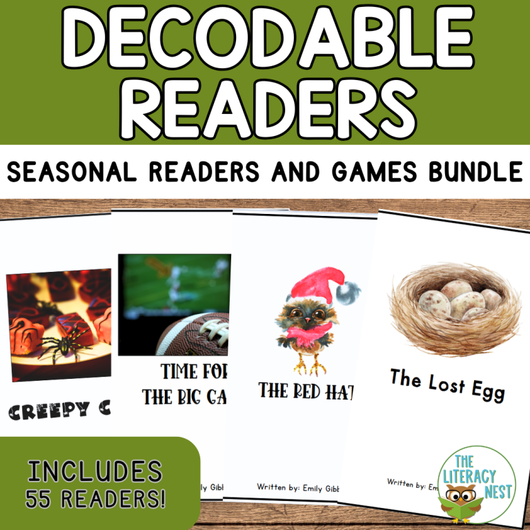 Seasonal Decodable Readers for the Science of Reading BUNDLE