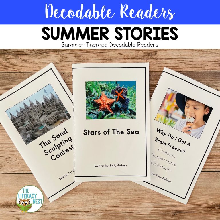 Summer Decodable Readers and Games Includes Digital