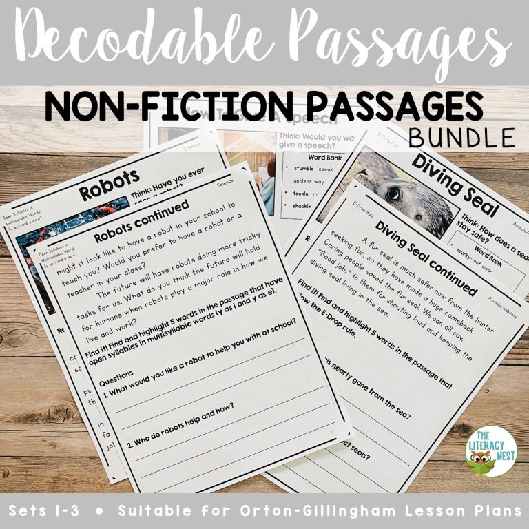 Non-Fiction Decodable Texts Bundle to support Science of Reading