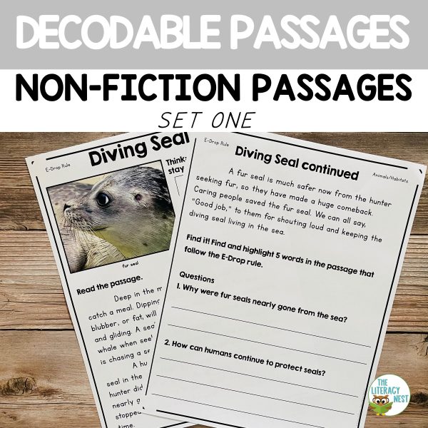 These nonfiction decodable passages with controlled text are compatible with Orton-Gillingham instruction and dyslexia intervention for struggling readers.