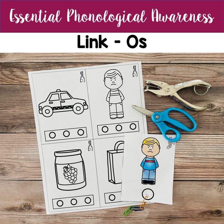 Phonemic Awareness Practice Activity LINK-O Cards FREEBIE