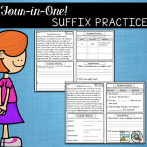 This suffix practice resource has what you need to teach common suffixes in a manageable format that your students will benefit from and love.