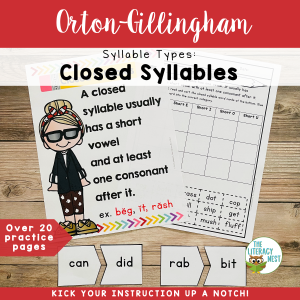 Closed Syllable Activities