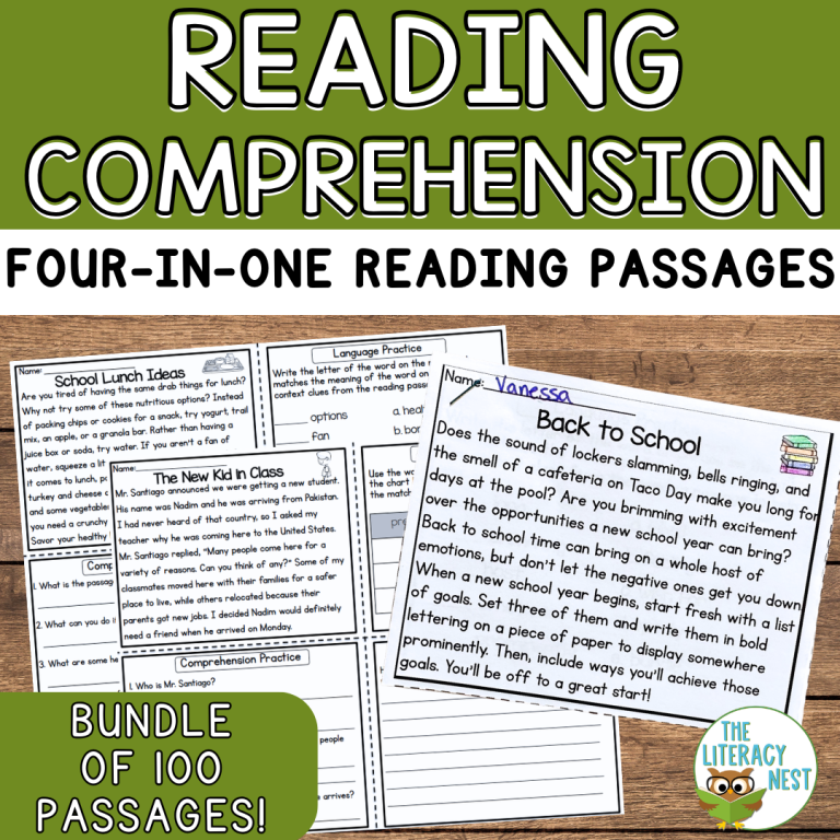 Reading Comprehension: Bundle | Upper Elementary Literacy | Virtual Learning