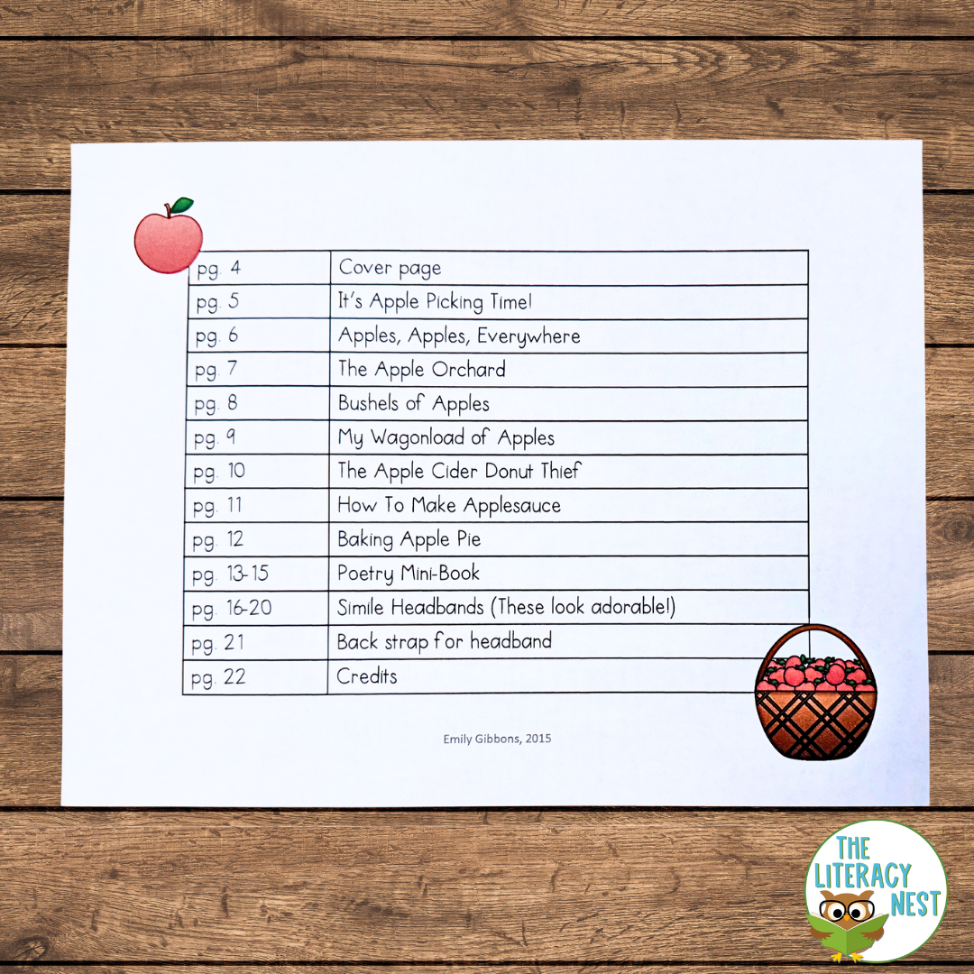Apple Poems for Fluency Practice - Image 2