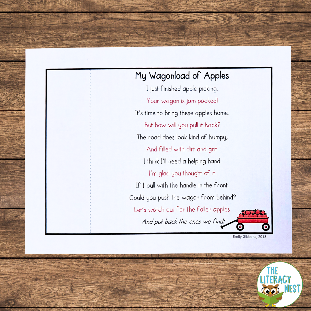 Apple Poems for Fluency Practice - Image 3
