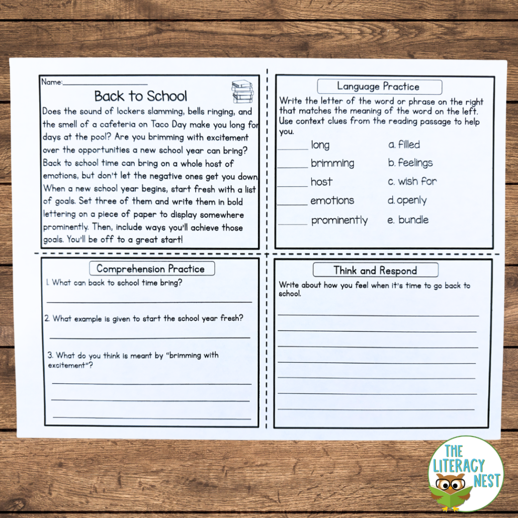Reading Comprehension: Bundle | Upper Elementary Literacy | Virtual ...