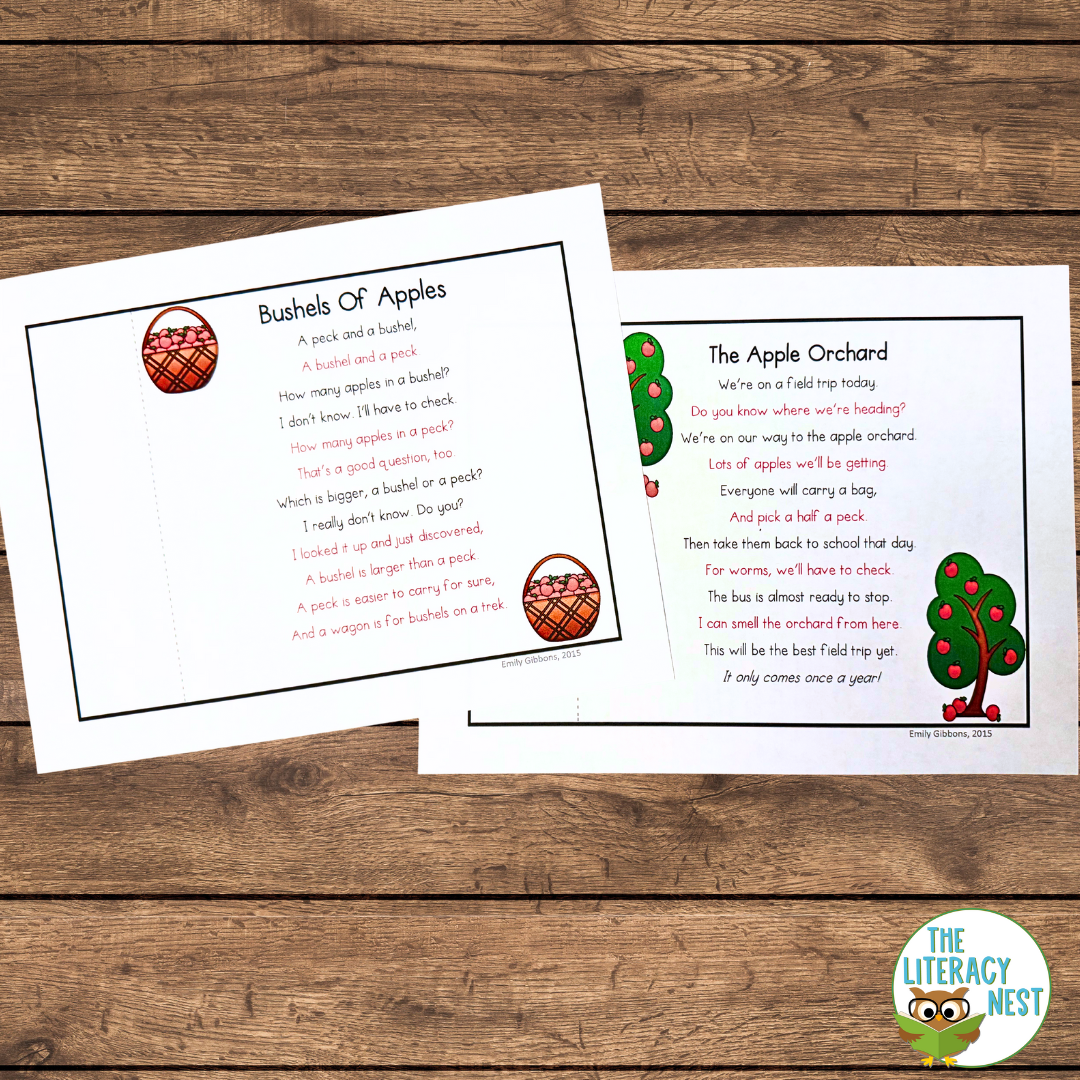 Apple Poems for Fluency Practice - Image 4