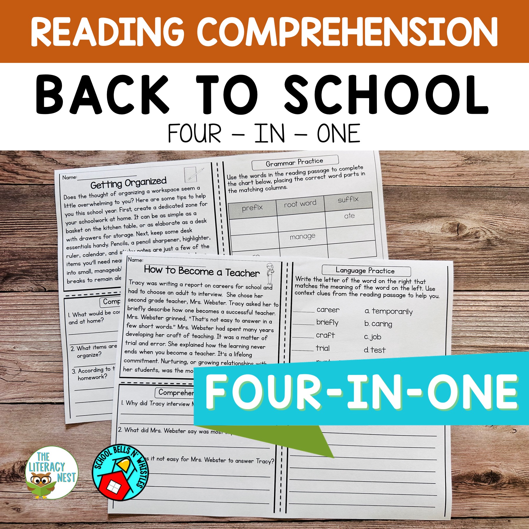 Reading Comprehension Back To School