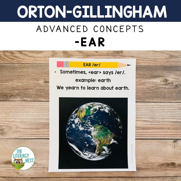Advanced Orton-Gillingham Activities for EAR /er/