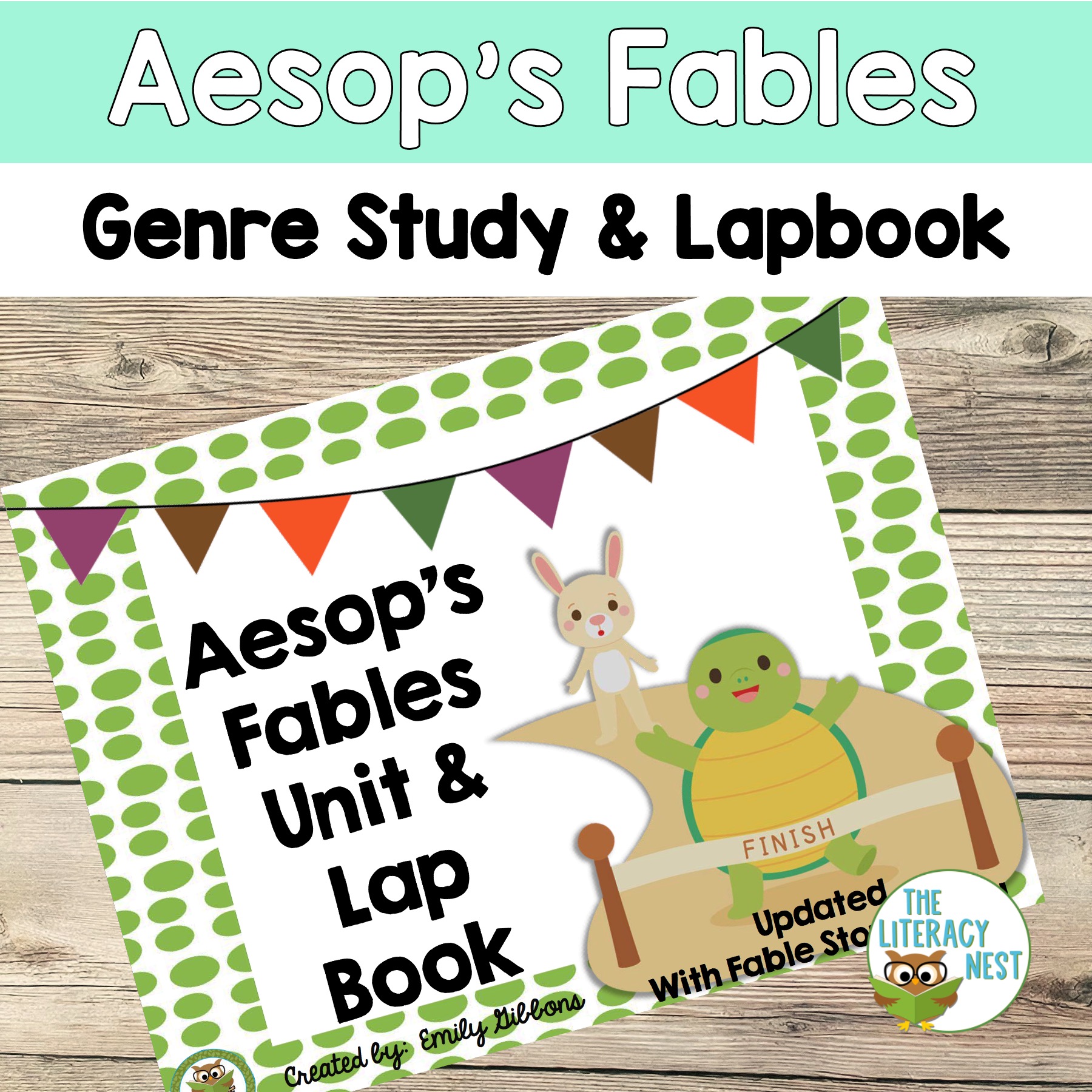 Aesop's Fables Literacy Activities, Graphic Organizers And Lapbook ...