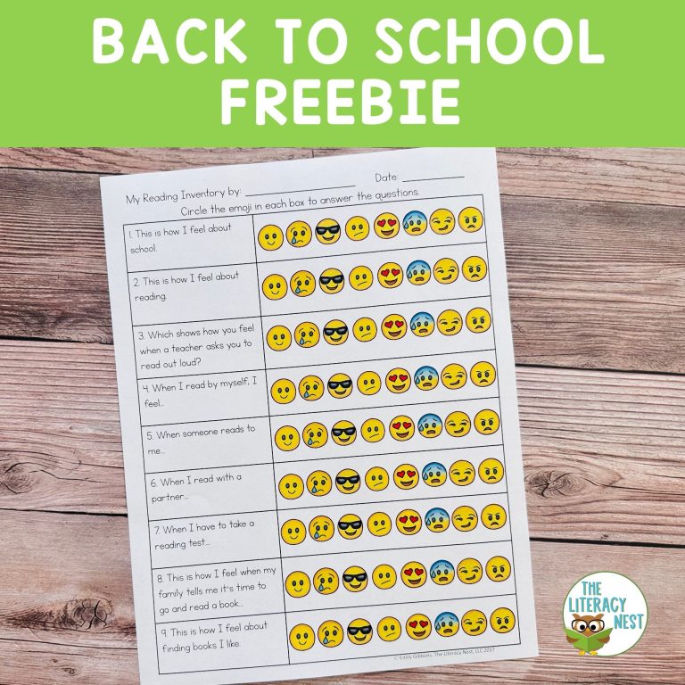 BTS FREEBIE For The Literacy Nest Store Followers