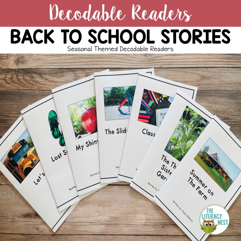Back to School Decodable Readers and Games Includes Digital