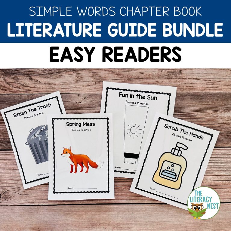 Simple Words Books Literature Guides Easy Read BUNDLE