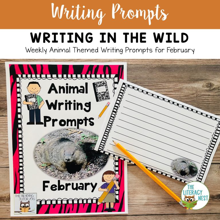 Literacy Centers: February | Animal Picture Writing Prompts Activities
