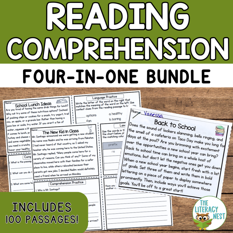 Reading Comprehension: Bundle | Upper Elementary Literacy | Virtual Learning