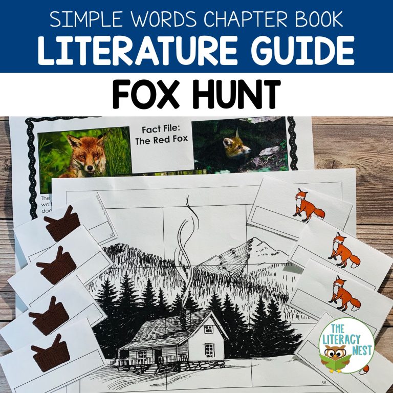 Fox Hunt Literature Guide: Simple Words Chapter Book | Virtual Learning
