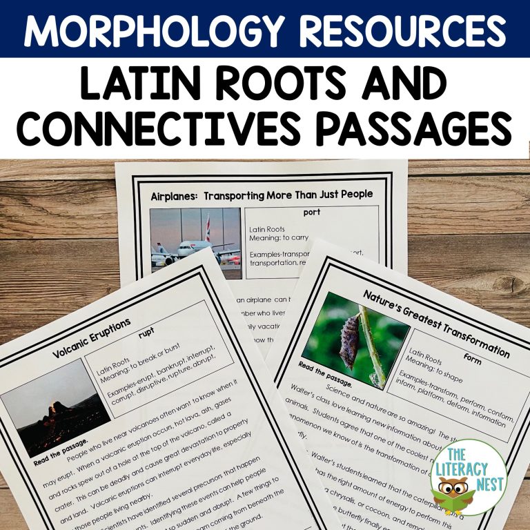 Morphology Reading Passages for Latin Roots and Connectives