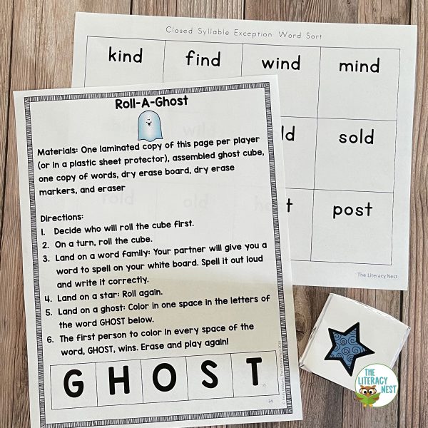 This image features sample pages from the Orton-Gillingham: Multisensory Phonics Games Activities Bundle.