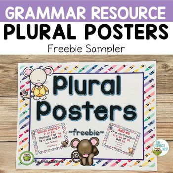 Plurals Posters Freebie Literacy Printable - The Literacy Nest