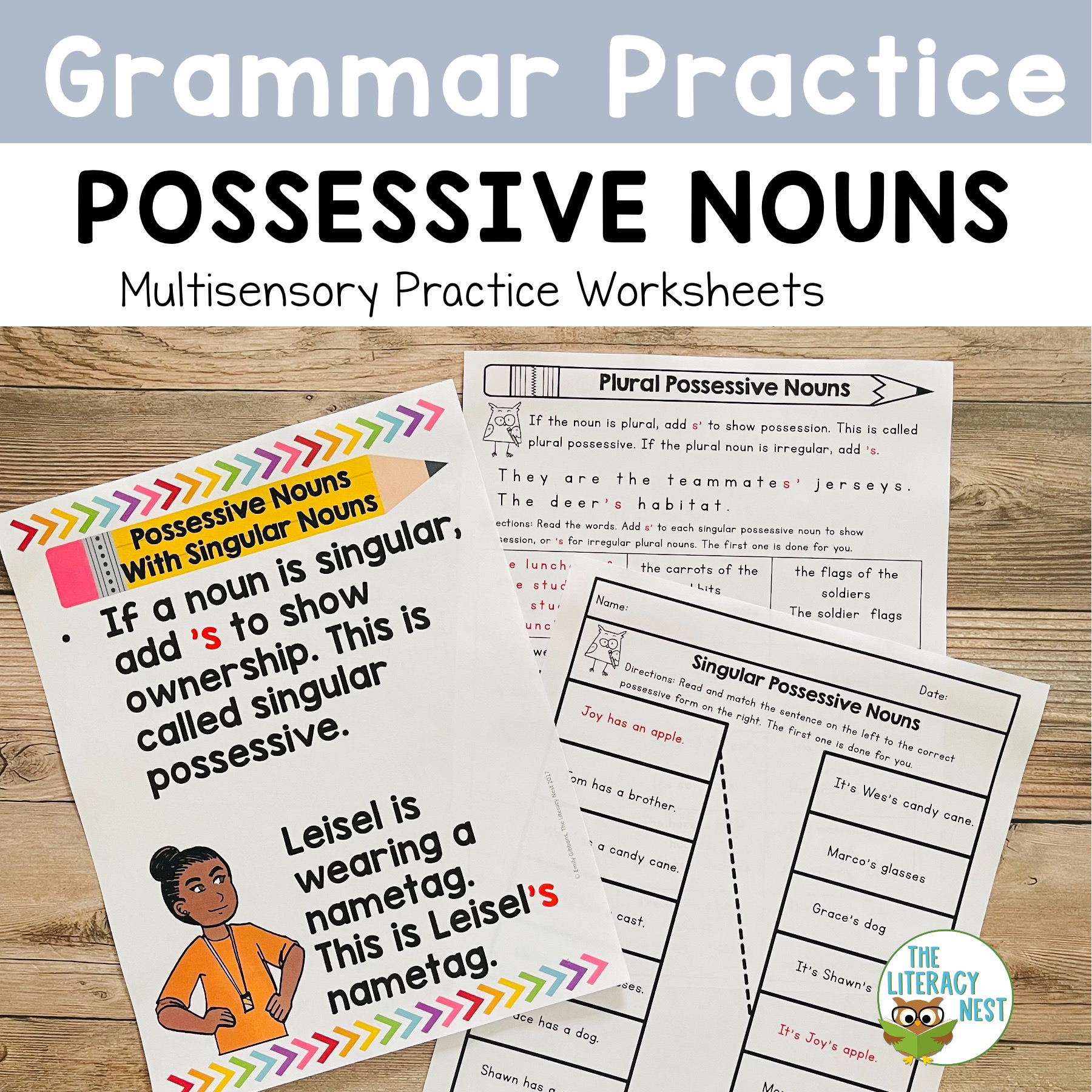Plural Possessive Nouns Worksheet Worksheets For Kindergarten