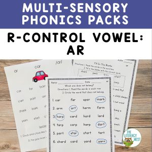 This is the featured image for the R-Controlled Vowel: AR product.
