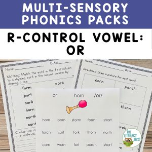 This is a featured image for the R-Controlled Vowel: OR product.