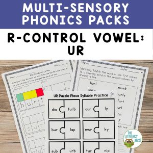 This is the featured image for the R-Controlled Vowel: UR product.