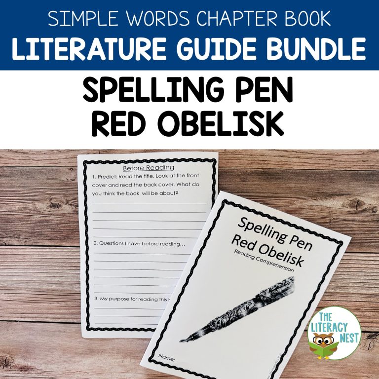 Spelling Pen Red Obelisk Literature Guide Simple Words Book | Virtual Learning