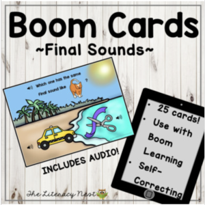 This is the featured image for the phonemic awareness boom cards.