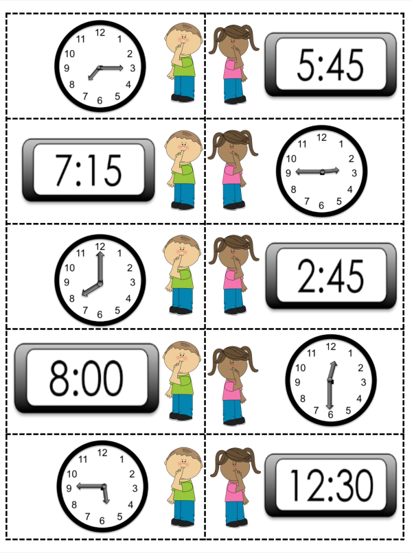 This image is a sample page from the Silent Partners math game.