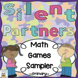 This is a featured image for the Silent Partners Math Games Sampler freebie.