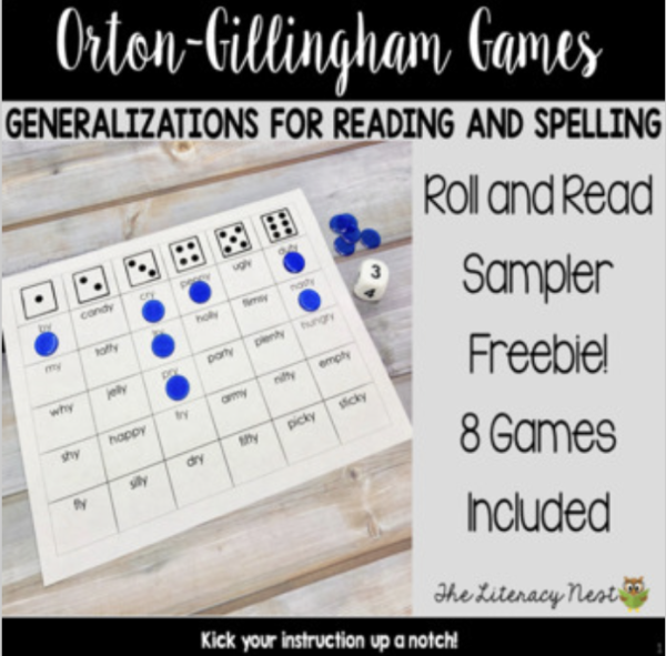This image features a sample image from the Roll and Read Games Freebie Sampler.