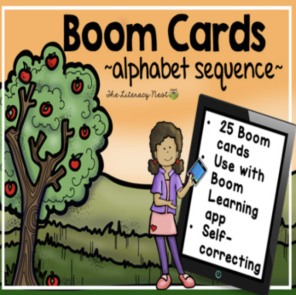 This is a featured image for the Alphabet Boom Cards!